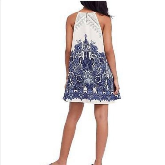 Free People Paisley Crochet Mini Sundress NWOT - Picture 3 of 8